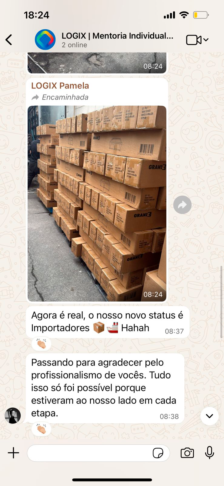 Estoque de importação de grande porte operado pela Logix Factory